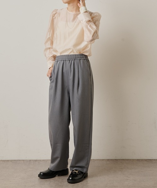 Omekashi（オメカシ）の「T/Rイージーワイドパンツ（その他パンツ・レディース・ブラック/グレー/パープル・FREE）」の22枚目の写真