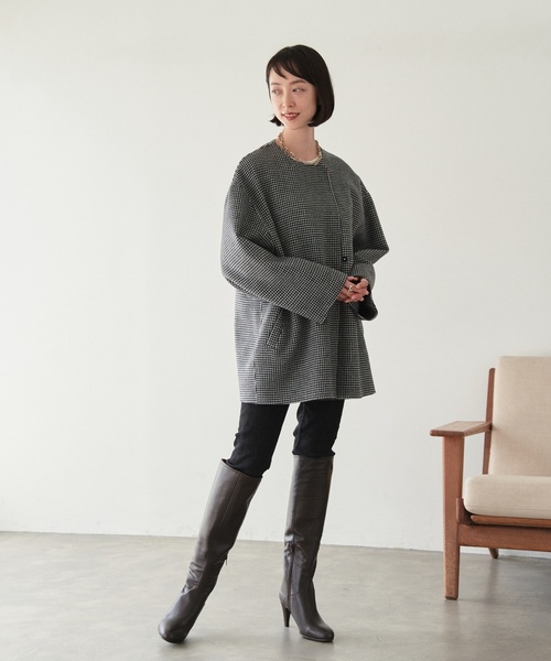 MARIAN（マリアン）の「MARIAN 7.5cmホソヒールロング（ブーツ・レディース・ブラウン/ウッド・38/35/36/37）」の5枚目の写真