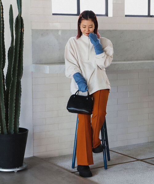 BeAMS DOT（ビームスドット）の「BeAMS DOT / 3way ハーフジッププルオーバー＆アームウォーマー（スウェット・レディース・ブルー系その他/ホワイト系その他5・FREE）」の3枚目の写真