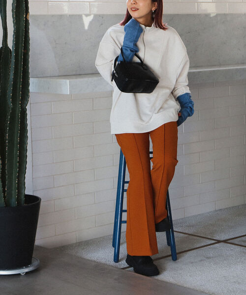 BeAMS DOT（ビームスドット）の「BeAMS DOT / 3way ハーフジッププルオーバー＆アームウォーマー（スウェット・レディース・ブルー系その他/ホワイト系その他5・FREE）」の4枚目の写真