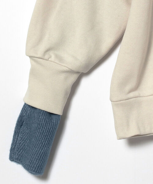 BeAMS DOT（ビームスドット）の「BeAMS DOT / 3way ハーフジッププルオーバー＆アームウォーマー（スウェット・レディース・ブルー系その他/ホワイト系その他5・FREE）」の16枚目の写真