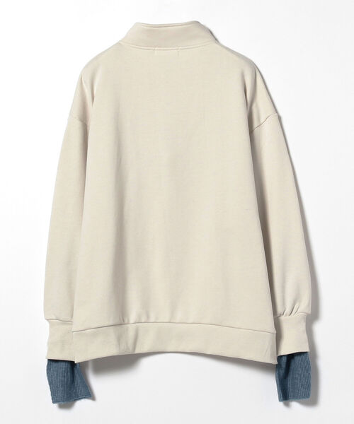 BeAMS DOT（ビームスドット）の「BeAMS DOT / 3way ハーフジッププルオーバー＆アームウォーマー（スウェット・レディース・ブルー系その他/ホワイト系その他5・FREE）」の17枚目の写真