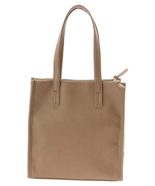 Green Parks(グリーンパークス)の「・Cu-shut スクエア2way3口トート(トートバッグ・レディース・ブラウン/パイソン/ブラック・FREE)」の5枚目の写真