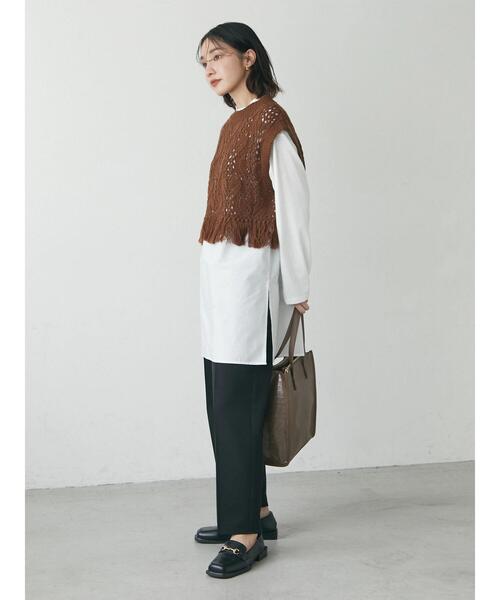 Green Parks(グリーンパークス)の「・Cu-shut スクエア2way3口トート(トートバッグ・レディース・ブラウン/パイソン/ブラック・FREE)」の19枚目の写真