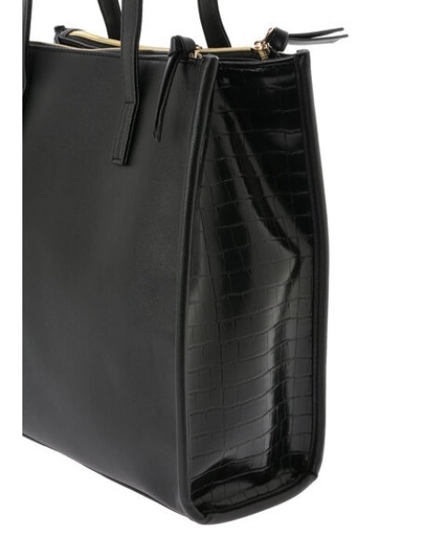 Green Parks(グリーンパークス)の「・Cu-shut スクエア2way3口トート(トートバッグ・レディース・ブラウン/パイソン/ブラック・FREE)」の6枚目の写真