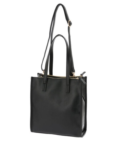 Green Parks(グリーンパークス)の「・Cu-shut スクエア2way3口トート(トートバッグ・レディース・ブラウン/パイソン/ブラック・FREE)」の12枚目の写真