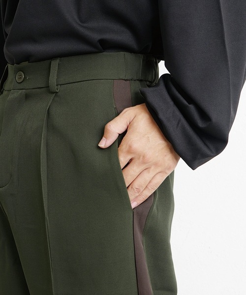 アメリカ製　サイドラインジャージ【PRE_Los Angeles】 MinoriTY】サイドラインジャージパンツ ワイドスラックス