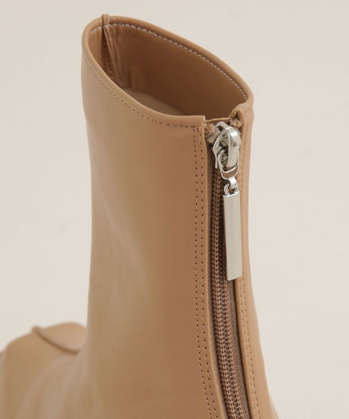 NANO universe（ナノユニバース）の「LB.03/スクエアショートブーツ（ブーツ・レディース・オフホワイト/ブラック/キャメル・36/38/37）」の9枚目の写真
