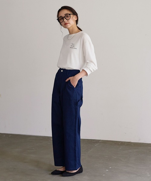 KOBE LETTUCE（コウベレタス）の「選べるプリント長袖Tシャツ（Tシャツ/カットソー・レディース・ホワイト系1/ブラック系/ブラック系1/ブラック/ホワイト/ホワイト系・FREE）」の17枚目の写真