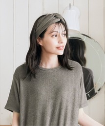 sleeping.com（スリーピングドットコム）の「オリジナルの香り付き素材 ゆるふわパイルカットソーヘアバンド（ヘアバンド・レディース）」
