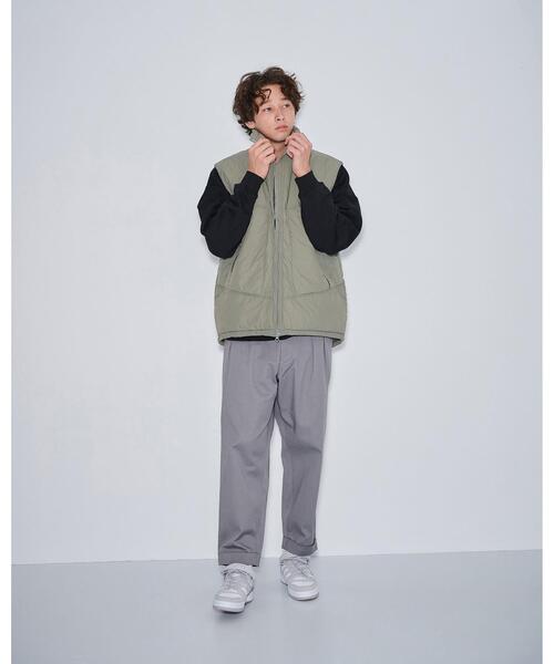 green label relaxing（グリーンレーベルリラクシング）の「【WEB限定】＜GLR or＞パテッド オーバー ベスト -ユニセックス-（ベスト・メンズ・ブラック/オリーブ・S/M/L）」の7枚目の写真