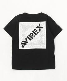 AVIREX（アヴィレックス）の「≪直営店限定≫KIDS/ キッズ/ バンダナプリント ボックスロゴティーシャツ/ BANDANA PRINT BOX LOGO T-SHIRT（Tシャツ/カットソー・キッズ）」