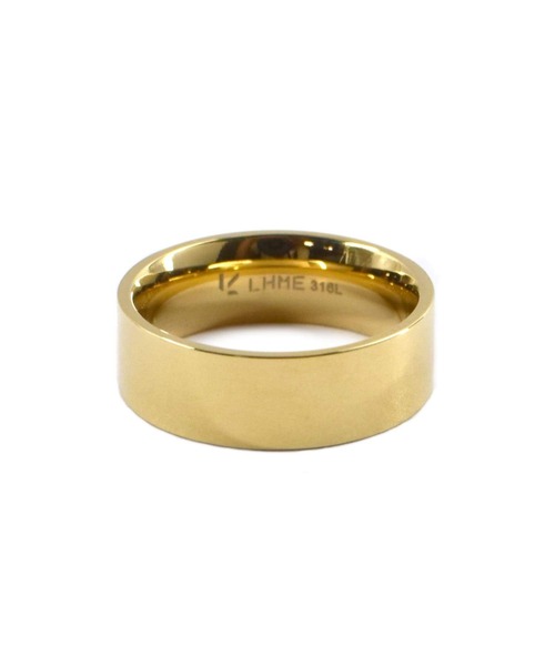 LHME(エルエイチエムイー)の「LHME ワイドリング/サージカルステンレス316L(金属アレルギー対応)(リング・レディース・シルバー/ゴールド・9号/11号/13号/15号)」の4枚目の写真