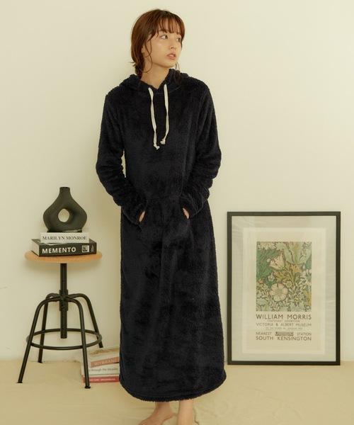 あったかボアルームウェアワンピース