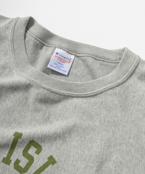 Champion(チャンピオン)の「【Champion/チャンピオン】REVERSE WEAVE カレッジロゴプリント ロングスリーブ Tシャツ/長袖Tシャツ(Tシャツ/カットソー・メンズ・ブラック/グレー/オートミール・M/L/XL)」の6枚目の写真