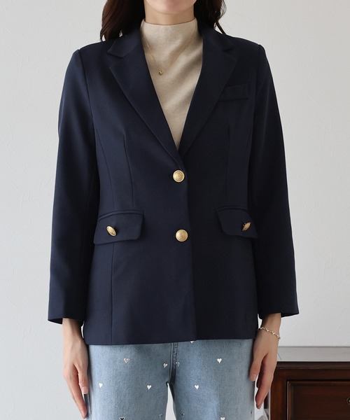 ブルーレーベルクレストブリッジ　テーラードジャケット　CBチェック　金ボタン BLUE LABEL / BLACK LABEL CRESTBRIDGE / ブルーレーベル