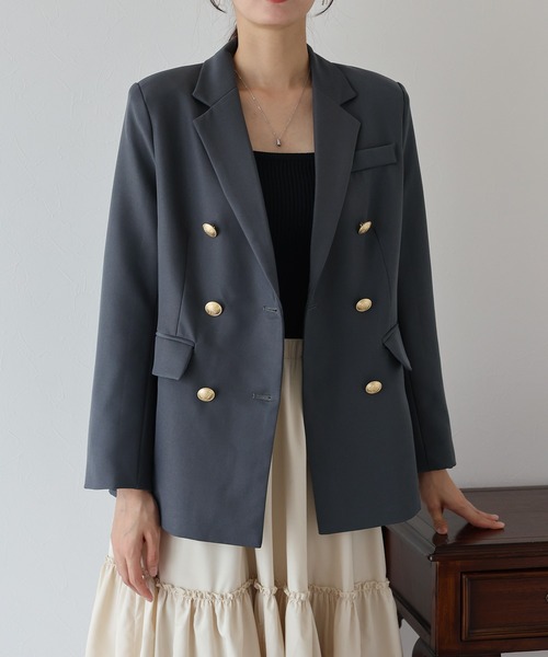 セール】金ボタンダブルジャケット（テーラードジャケット）｜BLUEEAST