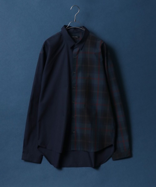 MADE IN JAPAN Asymmetry Design Balloon Silhouette Shirt/日本製アシメトリー バルーンシルエット シャツ