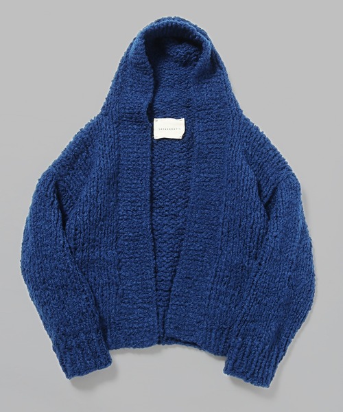 SAYAKADAVIS（サヤカディヴィス）の「SAYAKADAVIS/サヤカデイヴィス Hooded Cardigan カーディガン（カーディガン/ボレロ・レディース・ブルー/アイボリー・S）」の2枚目の写真