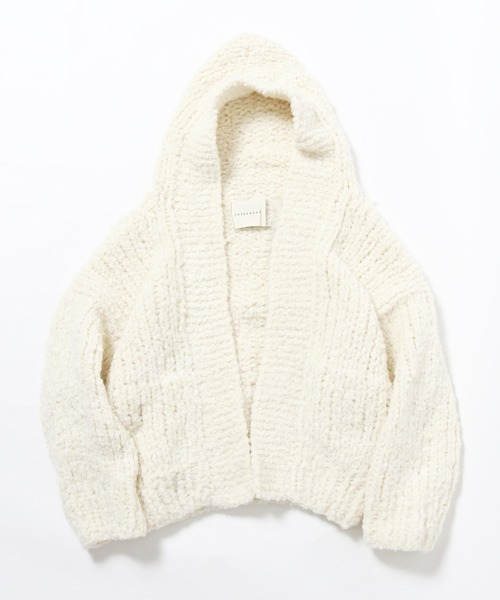 SAYAKADAVIS（サヤカディヴィス）の「SAYAKADAVIS/サヤカデイヴィス Hooded Cardigan カーディガン（カーディガン/ボレロ・レディース・ブルー/アイボリー・S）」の12枚目の写真