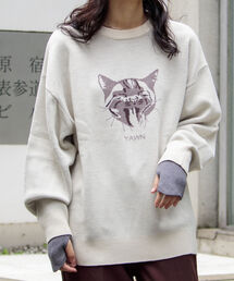 GLOSTER | 【GLOSTER/グロスター】DOG&CAT 犬猫 ジャガードニットプルオーバー(ニット/セーター)