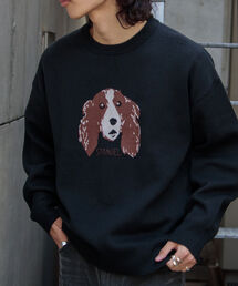 GLOSTER | 【GLOSTER/グロスター】DOG&CAT 犬猫 ジャガードニットプルオーバー(ニット/セーター)