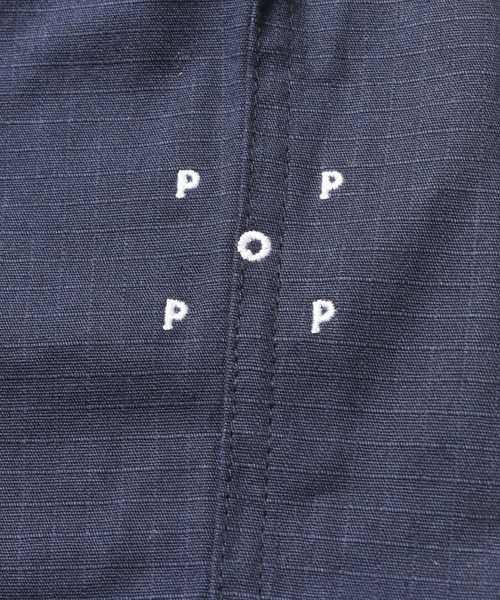 POP TRADING COMPANY(ポップトレーディングカンパニー)の「POP TRADING COMPANY/ポップトレーディングカンパニー HEWITT SUIT PANT テーパードパンツ 刺繍 ブランドロゴ(チノパンツ・メンズ・ネイビー・L/XL/M)」の13枚目の写真