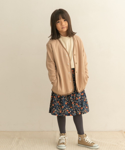URBAN RESEARCH DOORS（アーバンリサーチドアーズ）の「裏毛Vネックカーディガン(KIDS)（カーディガン/ボレロ・キッズ・チャコールグレー/ベージュ・135/150/105/120）」の13枚目の写真