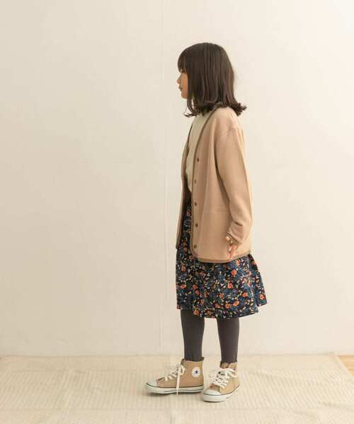 URBAN RESEARCH DOORS（アーバンリサーチドアーズ）の「裏毛Vネックカーディガン(KIDS)（カーディガン/ボレロ・キッズ・チャコールグレー/ベージュ・135/150/105/120）」の14枚目の写真