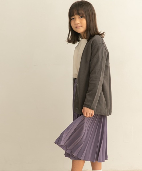 URBAN RESEARCH DOORS（アーバンリサーチドアーズ）の「裏毛Vネックカーディガン(KIDS)（カーディガン/ボレロ・キッズ・チャコールグレー/ベージュ・135/150/105/120）」の22枚目の写真