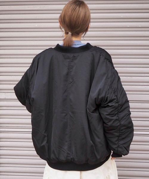 tiptop(ティップトップ)の「BIGMA-1(MA-1・レディース・ブラック/カーキ/アイボリー・FREE)」の14枚目の写真