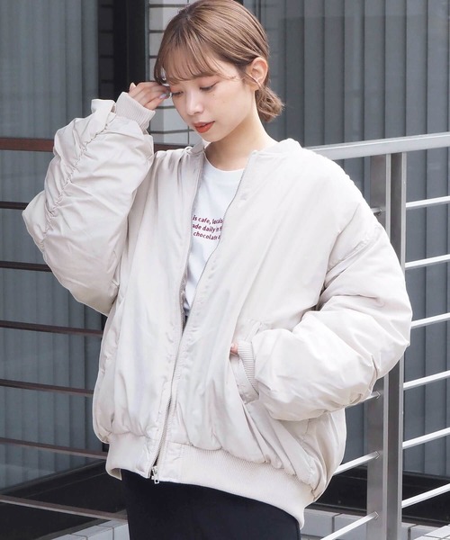 tiptop(ティップトップ)の「BIGMA-1(MA-1・レディース・ブラック/カーキ/アイボリー・FREE)」の5枚目の写真