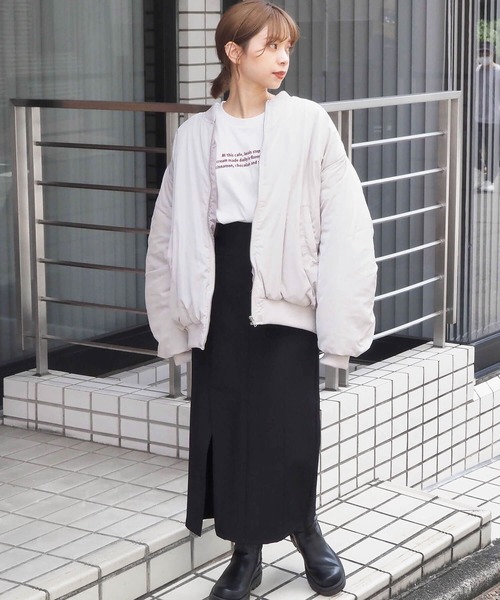 tiptop(ティップトップ)の「BIGMA-1(MA-1・レディース・ブラック/カーキ/アイボリー・FREE)」の7枚目の写真