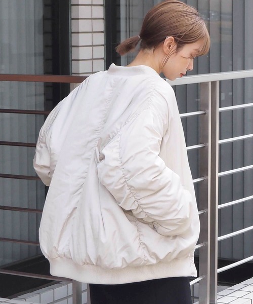 tiptop(ティップトップ)の「BIGMA-1(MA-1・レディース・ブラック/カーキ/アイボリー・FREE)」の9枚目の写真