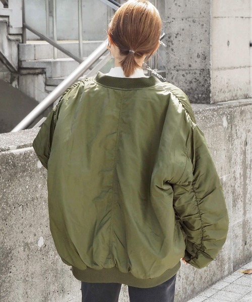 tiptop(ティップトップ)の「BIGMA-1(MA-1・レディース・ブラック/カーキ/アイボリー・FREE)」の21枚目の写真