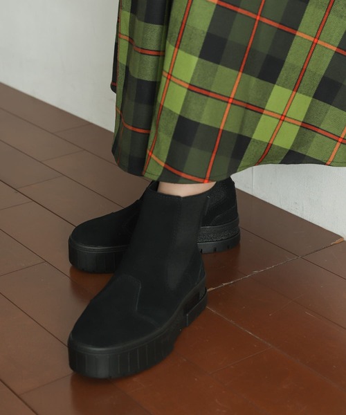 PUMA（プーマ）の「PUMA　メイズチェルシースウェード（ブーツ・レディース・ブラック・24/24.5/23.5）」の2枚目の写真