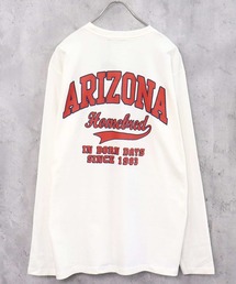 プリント長袖Tシャツ