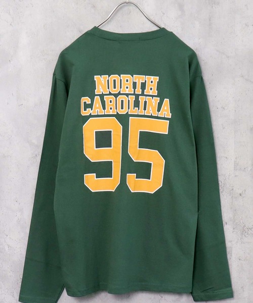 SHISKY（シスキー）の「プリント長袖Tシャツ（Tシャツ/カットソー・メンズ・ブラック系1/ホワイト系1/ブルー/グレー系1/オフホワイト/グレー系/ダークグリーン系/ベージュ/ブラック/ネイビー/ブラウン/ブラック系/ベージュ系/杢グレー/カーキ/ブラック系2/ミント/ホワイト系/ダークグリーン/チャコール・M/L/XL）」の18枚目の写真