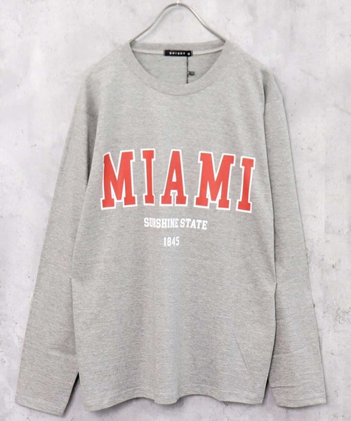 SHISKY（シスキー）の「プリント長袖Tシャツ（Tシャツ/カットソー・メンズ・ブラック系1/ホワイト系1/ブルー/グレー系1/オフホワイト/グレー系/ダークグリーン系/ベージュ/ブラック/ネイビー/ブラウン/ブラック系/ベージュ系/杢グレー/カーキ/ブラック系2/ミント/ホワイト系/ダークグリーン/チャコール・M/L/XL）」の9枚目の写真