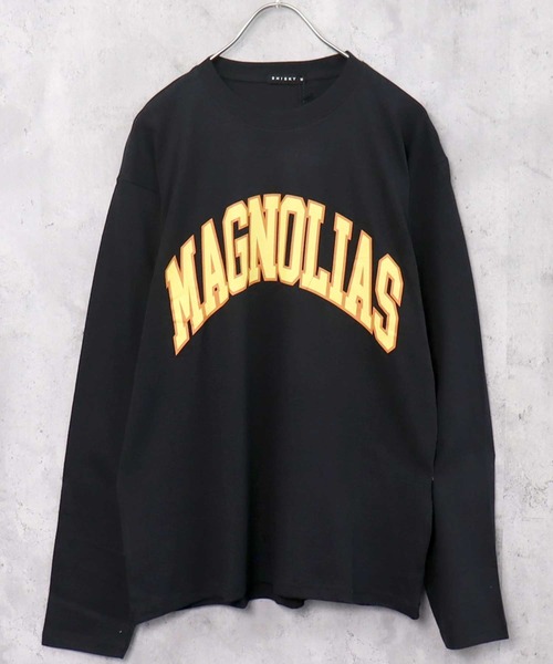 SHISKY（シスキー）の「プリント長袖Tシャツ（Tシャツ/カットソー・メンズ・ブラック系1/ホワイト系1/ブルー/グレー系1/オフホワイト/グレー系/ダークグリーン系/ベージュ/ブラック/ネイビー/ブラウン/ブラック系/ベージュ系/杢グレー/カーキ/ブラック系2/ミント/ホワイト系/ダークグリーン/チャコール・M/L/XL）」の5枚目の写真