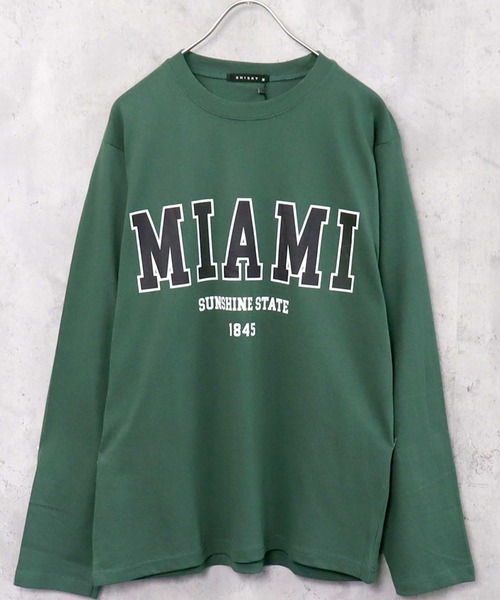 SHISKY（シスキー）の「プリント長袖Tシャツ（Tシャツ/カットソー・メンズ・ブラック系1/ホワイト系1/ブルー/グレー系1/オフホワイト/グレー系/ダークグリーン系/ベージュ/ブラック/ネイビー/ブラウン/ブラック系/ベージュ系/杢グレー/カーキ/ブラック系2/ミント/ホワイト系/ダークグリーン/チャコール・M/L/XL）」の15枚目の写真