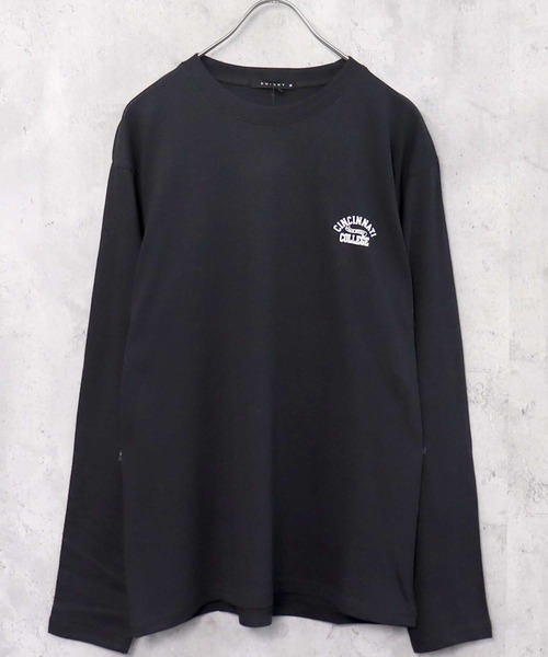 プリント長袖Tシャツ Quelle Chance tシャツ プリント+刺繍 長袖Tシャツ レディース