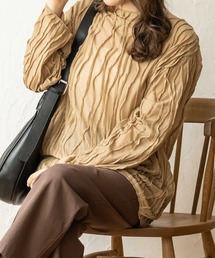 chocomee | washer sheer blouse/ワッシャーシアーブラウス(シャツ/ブラウス)