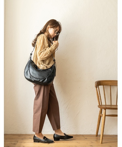 chocomee（チョコミー）の「washer sheer blouse/ワッシャーシアーブラウス（シャツ/ブラウス・レディース・ブラック/ベージュ・FREE）」の6枚目の写真