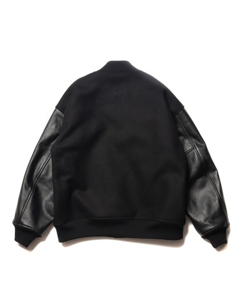 COOTIE PRODUCTIONS（クーティープロダクションズ）の「Wool Melton Error Fit Stadium Jacket（スタジャン・メンズ・ブラック/グレー・SMALL/MEDIUM/LARGE）」の5枚目の写真