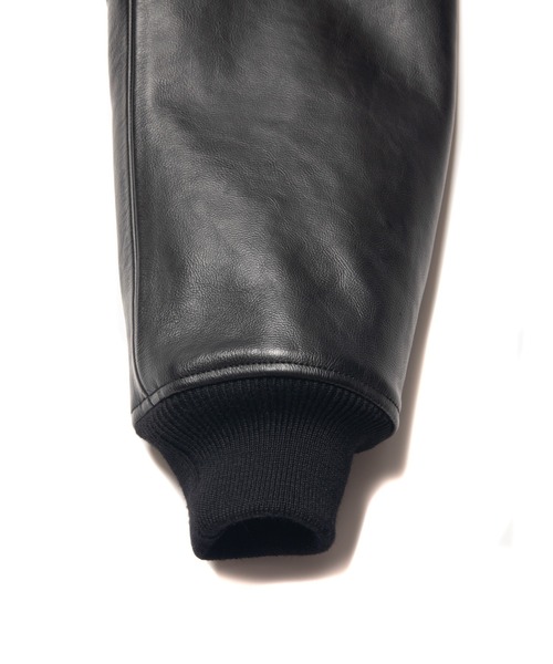 COOTIE PRODUCTIONS（クーティープロダクションズ）の「Wool Melton Error Fit Stadium Jacket（スタジャン・メンズ・ブラック/グレー・SMALL/MEDIUM/LARGE）」の9枚目の写真