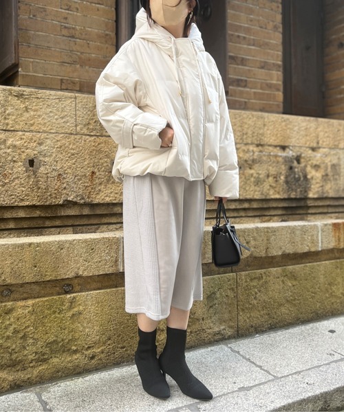 Chez toi(シェトワ)の「ヒートボンディングショートダウン(ダウンジャケット/コート・レディース・ブラック/アイボリー・FREE)」の20枚目の写真