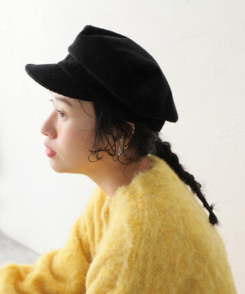 B.C STOCK（ベーセーストック）の「ORIGINAL フトコールキャスケット（キャスケット・レディース・ブラウン/ブラック・FREE）」の2枚目の写真