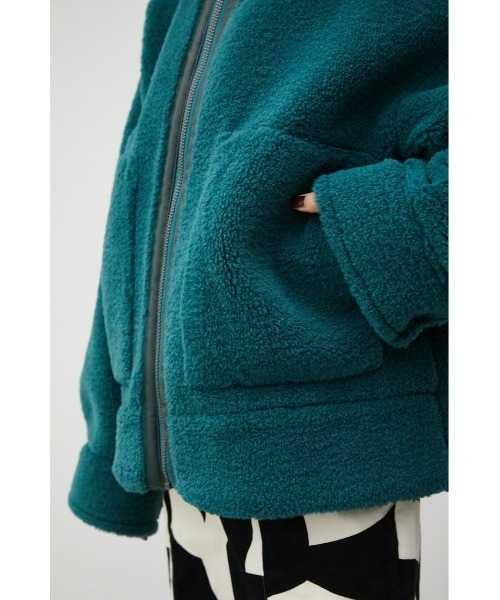 AZUL by moussy（アズールバイマウジー）の「ZIP UP BOA COAT/ジップアップボアコート（その他アウター・レディース・ダークブルー/アイボリー/ブラック・MEDIUM/SMALL）」の21枚目の写真