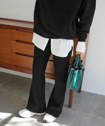 SLOBE IENA | エアリーリブニットパンツ(その他パンツ)